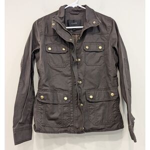 J. Crew Downtown Field Jacket Green Utility Size XS